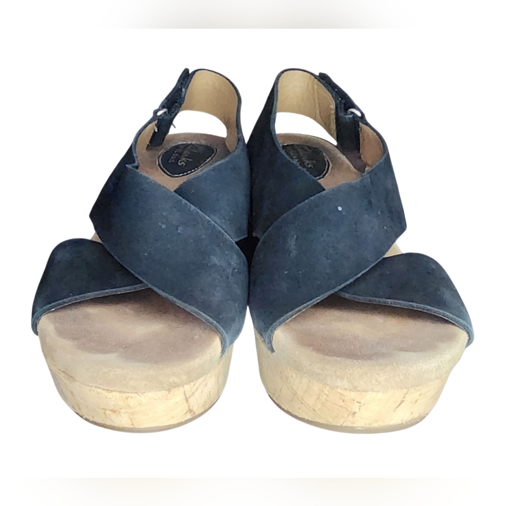 Clarks Annadel Eirwyn Wedge Suede Sandals, Womens 6.5 - Picture 3 of 10